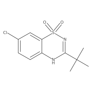 3-tert-butyl-7-chloro-4H-1lambda6,2,4-benzothiadiazine 1,1-dioxide结构式