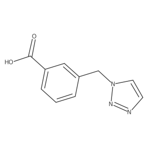 3-[(1H-1,2,3-triazol-1-yl)methyl]benzoic acid结构式