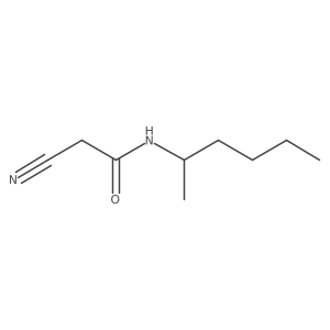 2-Cyano-N-(hexan-2-yl)acetamide Structure