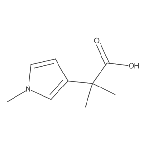2-Methyl-2-(1-methyl-1H-pyrrol-3-YL)propanoic acid Structure
