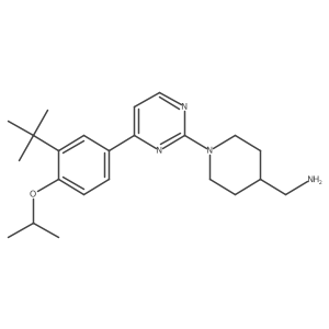 (1-(4-(3-(Tert-butyl)-4-isopropoxyphenyl)pyrimidin-2-yl)piperidin-4-yl)methanamine结构式