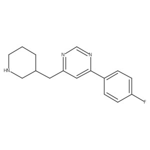 4-(4-fluorophenyl)-6-(3-piperidylmethyl)pyrimidine结构式