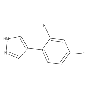 4-(2,4-Difluorophenyl)-1h-pyrazole结构式