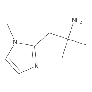 2-methyl-1-(1-methyl-1H-imidazol-2-yl)propan-2-amine结构式