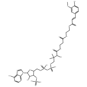 trans-Feruloyl-CoA结构式
