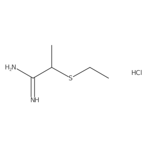 2-(Ethylsulfanyl)propanimidamide hydrochloride Structure