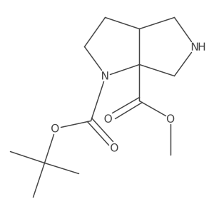 1-(tert-Butyl) 6a-methyl hexahydropyrrolo[3,4-b]pyrrole-1,6a-dicarboxylate结构式