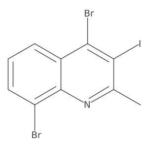 4,8-Dibromo-3-iodo-2-methylquinoline Structure