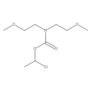 1-Chloroethyl bis(2-methoxyethyl)carbamate结构式