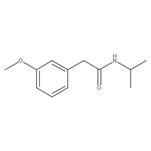 N-Isopropyl-2-(3-methoxyphenyl)acetamide结构式