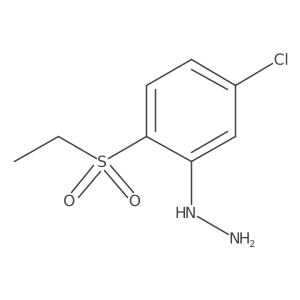 Hydrazine, [5-chloro-2-(ethylsulfonyl)phenyl]-结构式