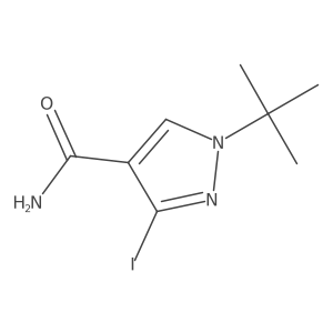 1-(tert-Butyl)-3-iodo-1H-pyrazole-4-carboxamide结构式