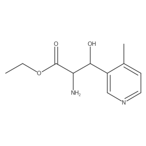 Ethyl 2-amino-3-hydroxy-3-(4-methylpyridin-3-YL)propanoate Structure