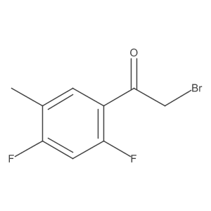 2',4'-Difluoro-5'-methylphenacyl bromide结构式