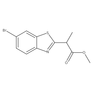 Methyl 2-(6-bromobenzo[d]thiazol-2-yl)propanoate Structure