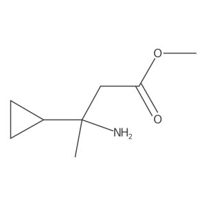 Methyl 3-amino-3-cyclopropylbutanoate结构式