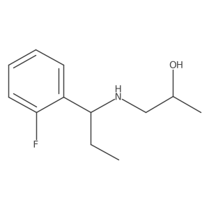 1-{[1-(2-Fluorophenyl)propyl]amino}propan-2-ol Structure