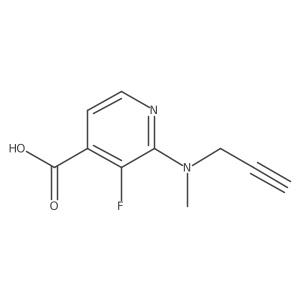 3-Fluoro-2-[methyl(prop-2-yn-1-yl)amino]pyridine-4-carboxylic acid Structure