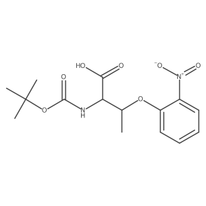 (2S,3R)-2-(Boc-amino)-3-(2-nitrophenoxy)butanoicAcid Structure