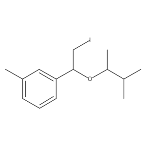 1-{2-Iodo-1-[(3-methylbutan-2-yl)oxy]ethyl}-3-methylbenzene结构式