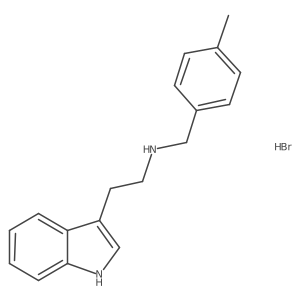 [2-(1H-indol-3-yl)ethyl](4-methylbenzyl)amine hydrobromide Structure