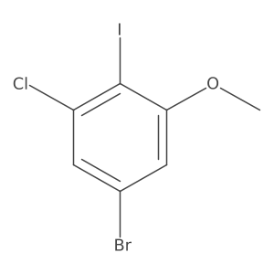 5-Bromo-1-chloro-2-iodo-3-methoxybenzene Structure