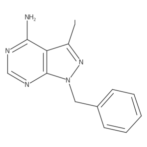 1-benzyl-3-iodo-1H-pyrazolo[3,4-d]pyrimidin-4-amine Structure