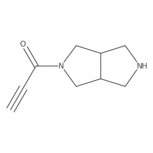 1-[(3aR,6aS)-octahydropyrrolo[3,4-c]pyrrol-2-yl]prop-2-yn-1-one结构式