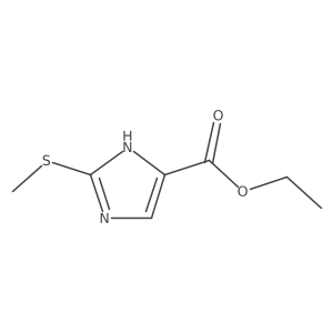 ethyl 2-(methylthio)-1H-imidazole-4-carboxylate Structure