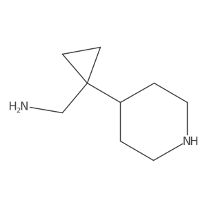 [1-(Piperidin-4-yl)cyclopropyl]methanamine结构式