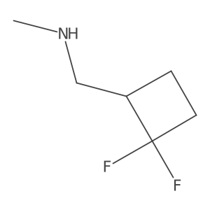 [(2,2-Difluorocyclobutyl)methyl](methyl)amine Structure