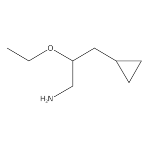 3-Cyclopropyl-2-ethoxypropan-1-amine Structure