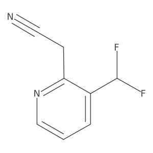 3-(Difluoromethyl)pyridine-2-acetonitrile Structure