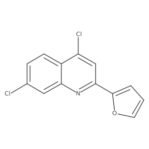 4,7-Dichloro-2-(2-furyl)quinoline结构式
