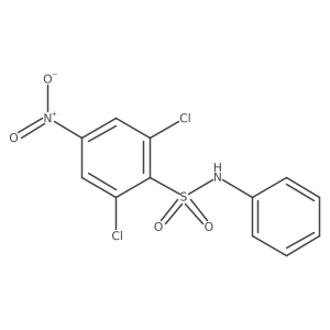 2,6-Dichloro-4-nitro-N-phenylbenzene-1-sulfonamide结构式