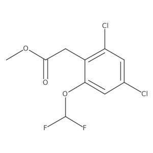 Methyl 2,4-dichloro-6-(difluoromethoxy)phenylacetate Structure