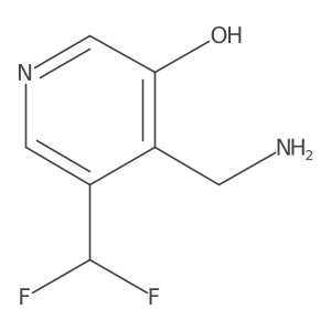 4-(Aminomethyl)-5-(difluoromethyl)pyridin-3-ol Structure