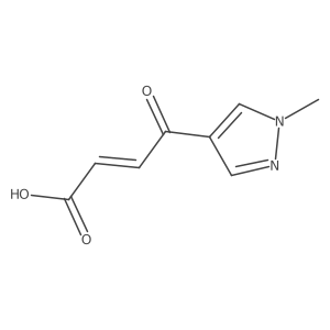 4-(1-methyl-1H-pyrazol-4-yl)-4-oxobut-2-enoic acid结构式