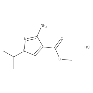 Methyl 3-amino-1-isopropyl-1H-pyrazole-4-carboxylate hydrochloride结构式