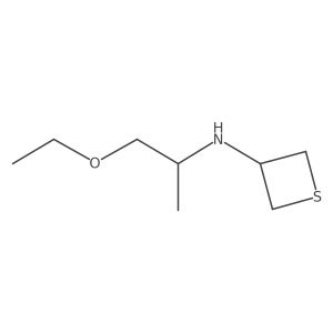 (S)-N-(1-Ethoxypropan-2-yl)thietan-3-amine结构式