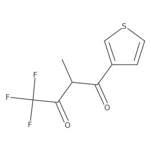 4,4,4-Trifluoro-2-methyl-1-(thiophen-3-yl)butane-1,3-dione结构式