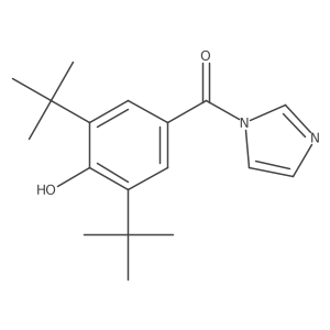 [3,5-Bis(1,1-dimethylethyl)-4-hydroxyphenyl]-1H-imidazol-1-ylmethanone结构式
