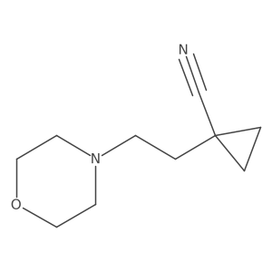 1-[2-(Morpholin-4-yl)ethyl]cyclopropane-1-carbonitrile Structure