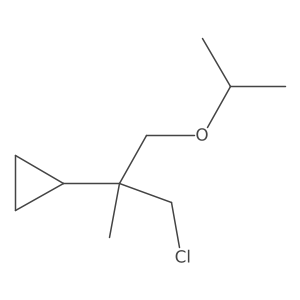 [1-Chloro-2-methyl-3-(propan-2-yloxy)propan-2-yl]cyclopropane Structure