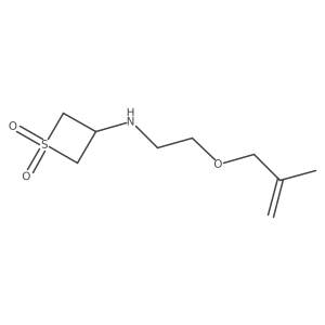 3-((2-((2-Methylallyl)oxy)ethyl)amino)thietane1,1-dioxide Structure