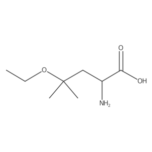 2-Amino-4-ethoxy-4-methylpentanoic acid结构式