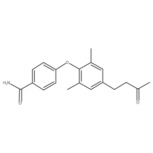 4-[2,6-Dimethyl-4-(3-oxobutyl)phenoxy]benzamide Structure
