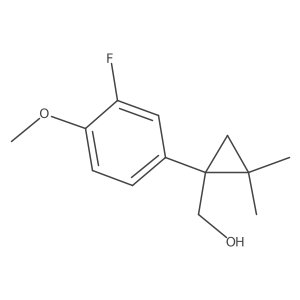 [1-(3-Fluoro-4-methoxyphenyl)-2,2-dimethylcyclopropyl]methanol Structure