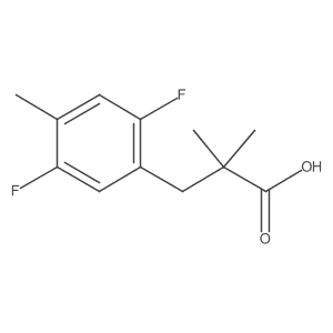 3-(2,5-Difluoro-4-methylphenyl)-2,2-dimethylpropanoic acid结构式