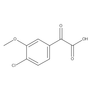 2-(4-Chloro-3-methoxyphenyl)-2-oxoacetic acid结构式
